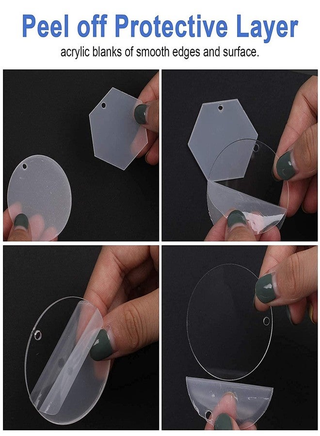 ROOT KRAFT Acrylic Keychain Blank for venyl Circle (Pack of 50) - Image 4